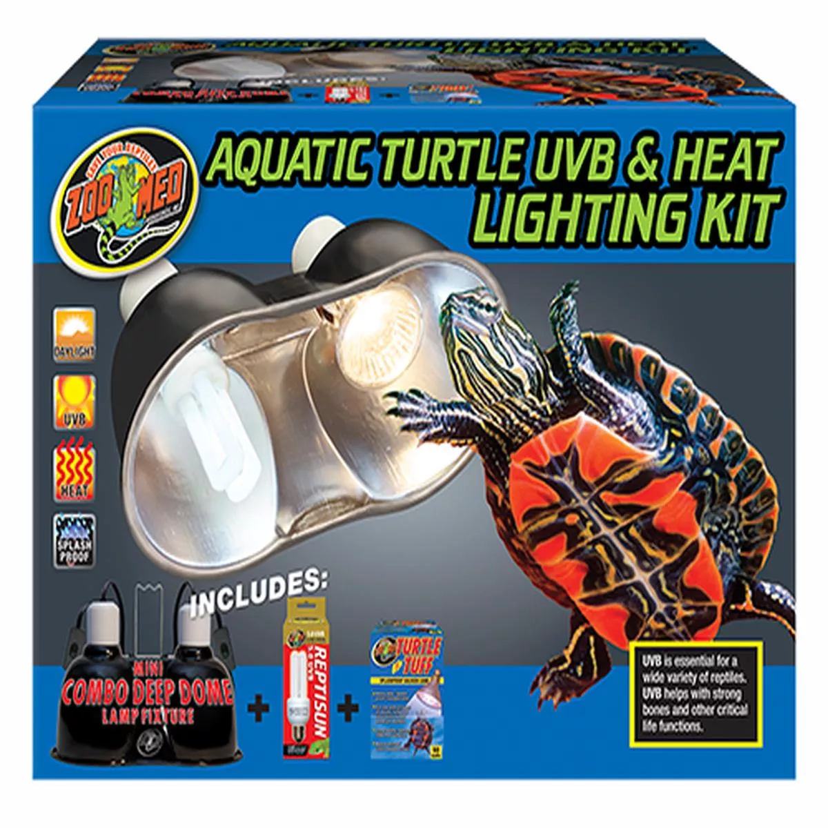 Zoo Med Aquatic Turtle Uvb and Heat Lighting Kit