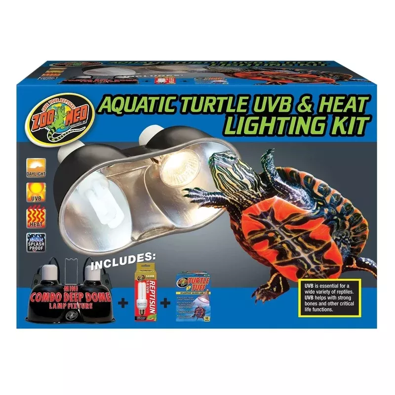 Zoo Med Aquatic Turtle UVB & Heat Lighting KitComplete Dual Lamp Setup