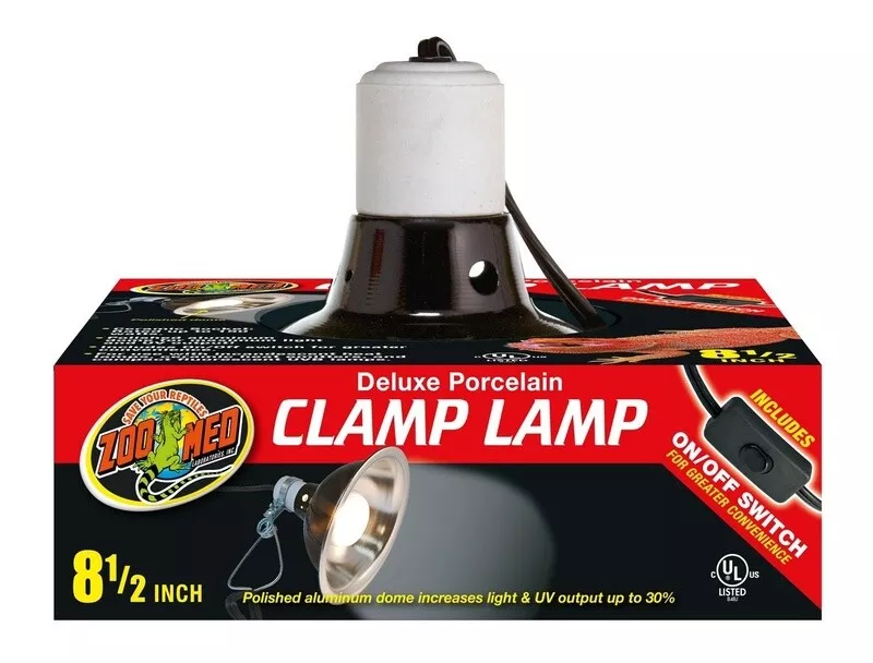 ZOO MED CLAMP LAMP DELUXE 8 IN