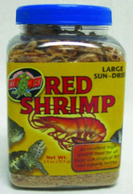 Zoo Med Large Sun-Dried Red Shrimp 2.5 oz.