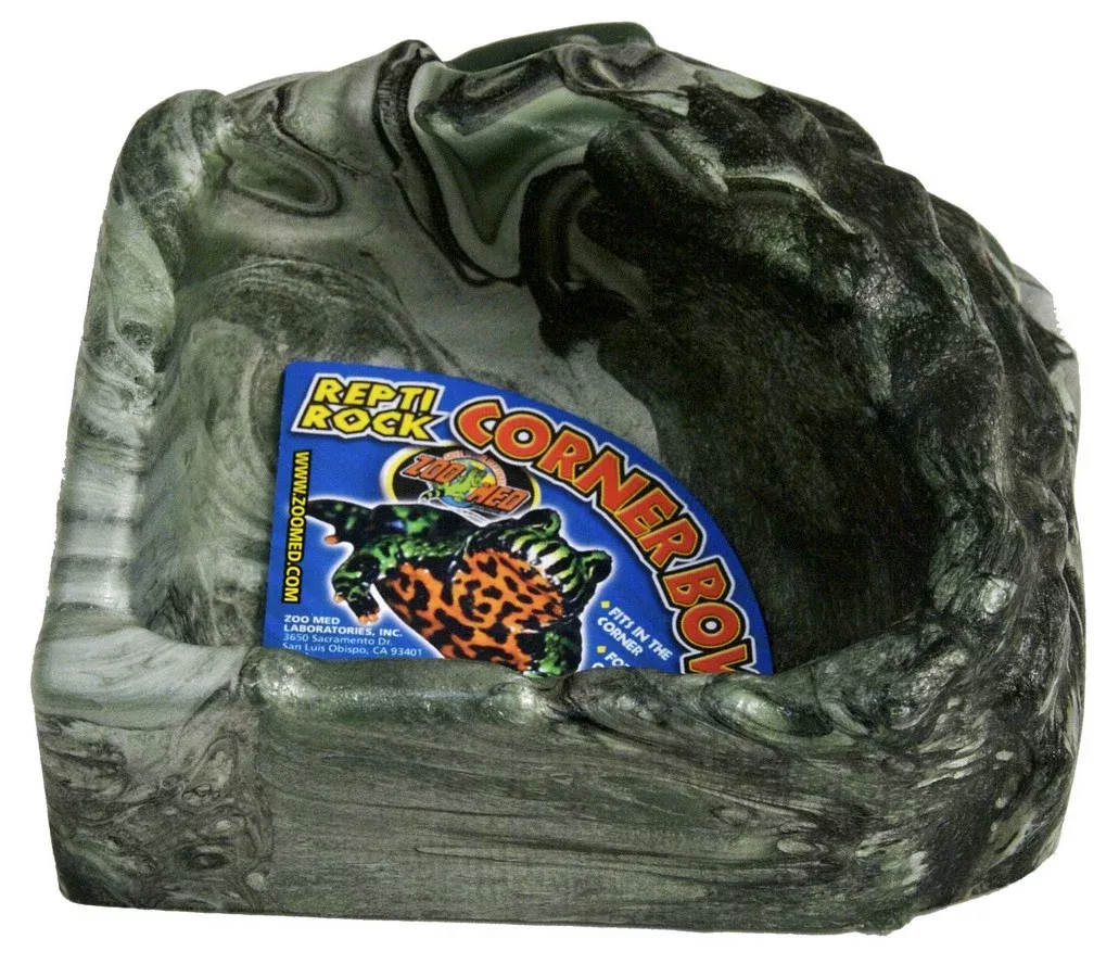 Zoo Med ReptiRock Corner Bowl