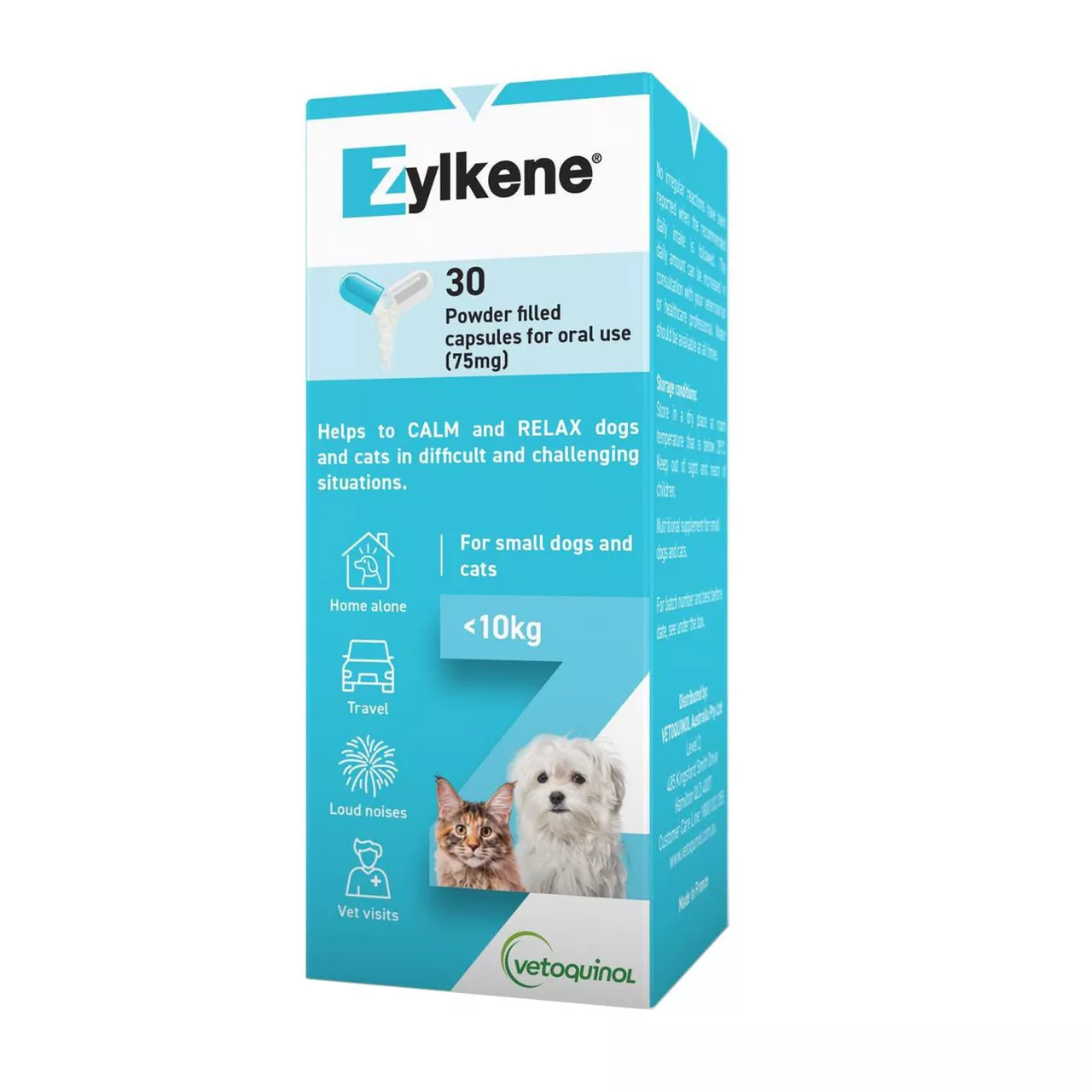 Zylkene Nutritional Supplement For Dogs and Cats 75mg - 30 Capsules